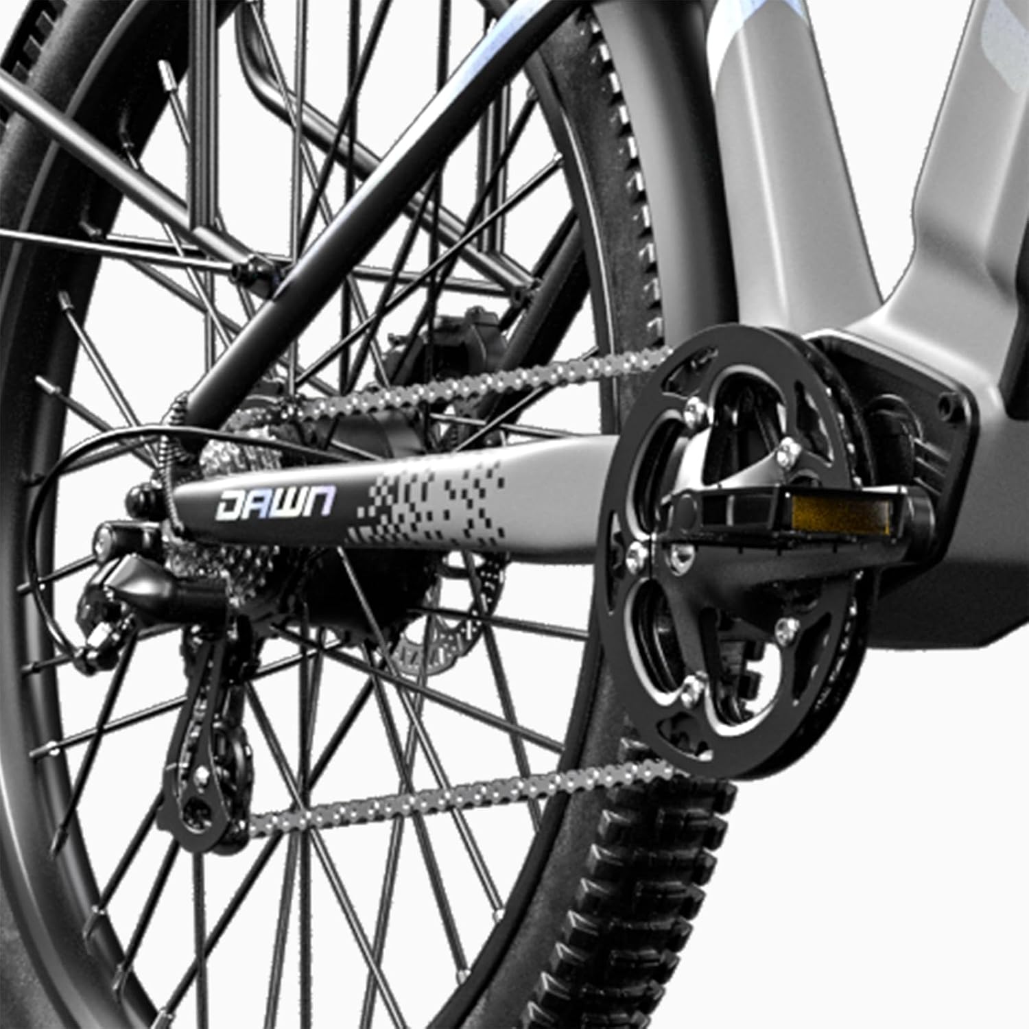 Pedals and chainring assembly
