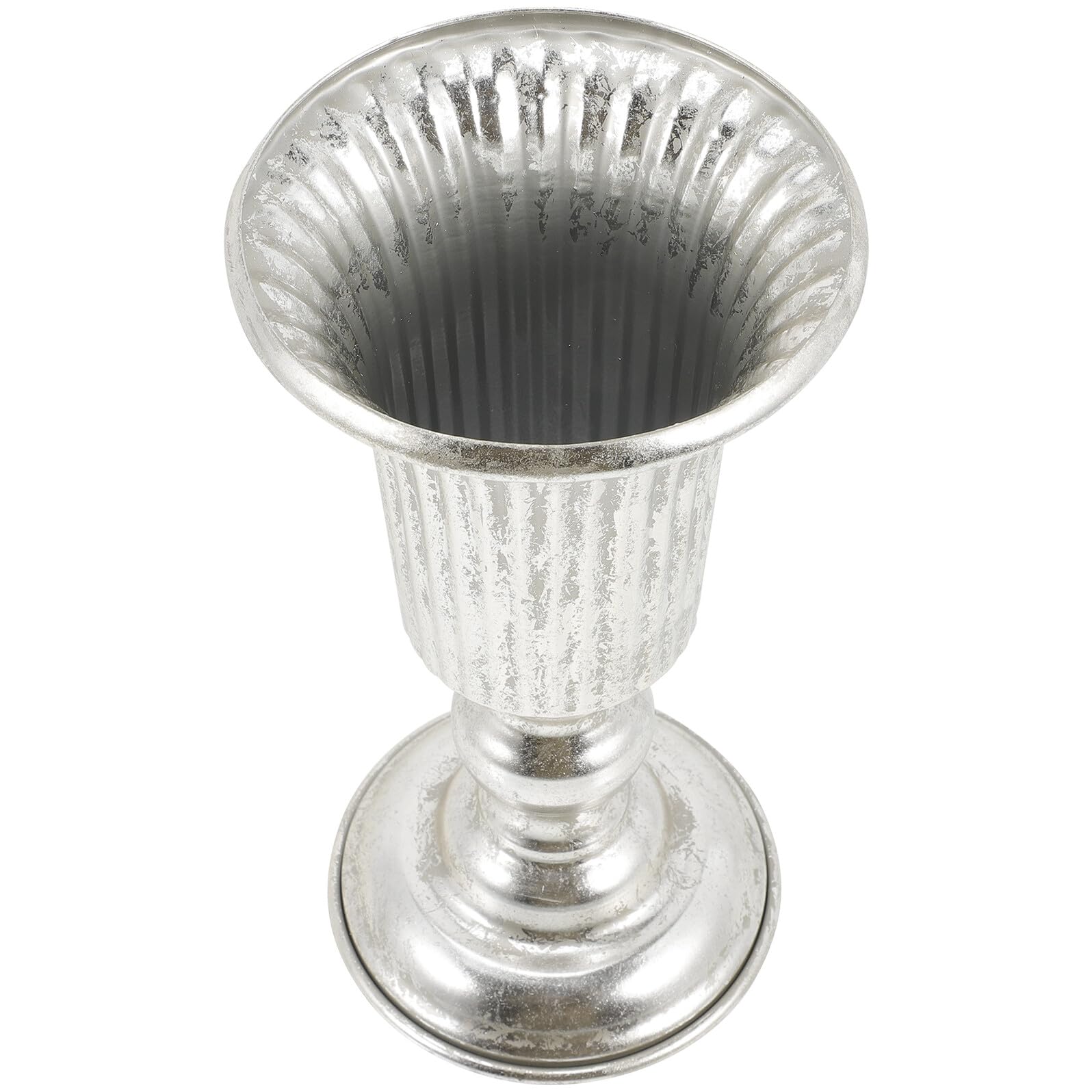 Pot de fleurs en fer forgé rétro doré Gatuida de taille moyenne