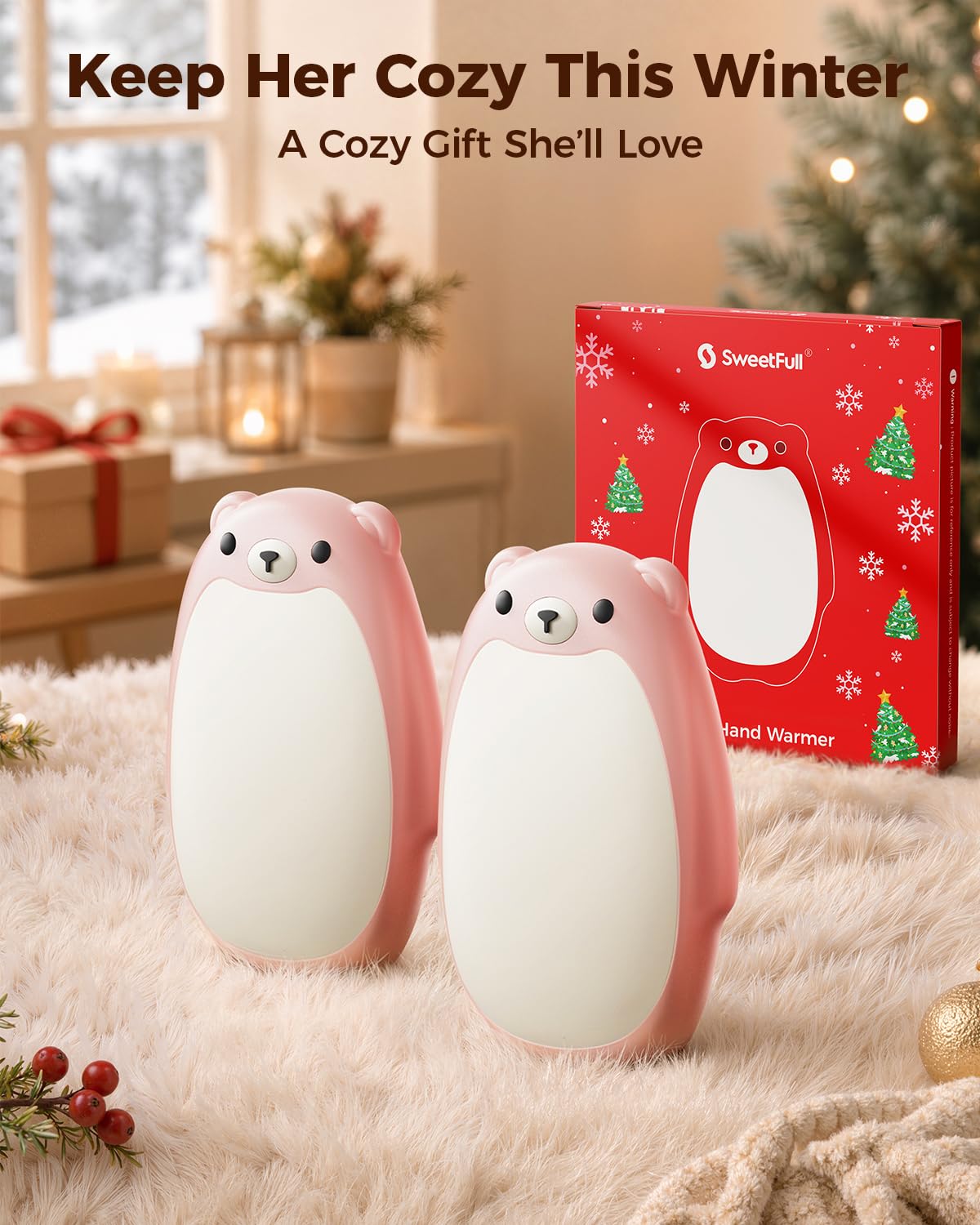 SWEETFULL Bear Hand Warmers - Rechargeable & Magnetic -6