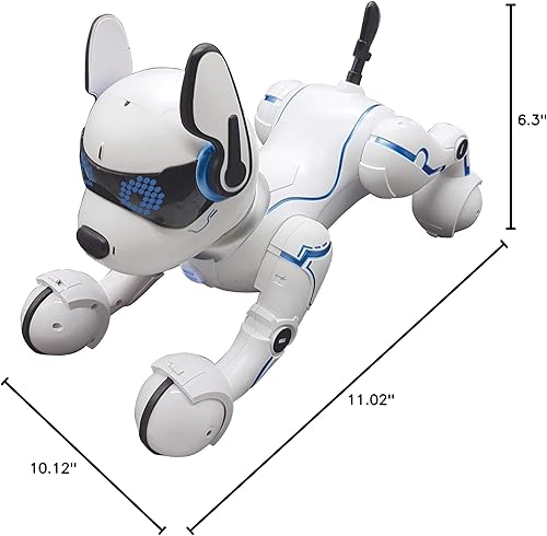 Miniatura 11 de LEXiBOOK Power Puppy - My Smart Dog Robot to Train - Robot programable con control remoto, función de entrenamiento y control de gestos, danza,
