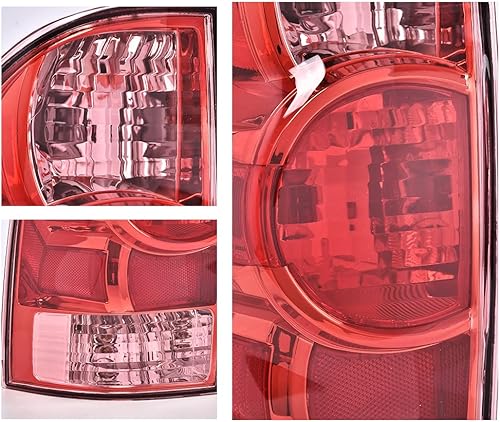 Miniatura 5 de G-PLUS Conjunto de luz trasera compatible con Toyota Tacoma Pickup 2005-2015, lámpara de freno LED trasera izquierda del lado del conductor, lente