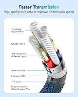 Vista 3 de ANDTOBO USB 3.0 A to A, 3.3 FT, Male to Male Cable Double End USB Cord Compatible with Hard Drive Enclosures DVD Player Laptop Cooler - Blue USB 3.0