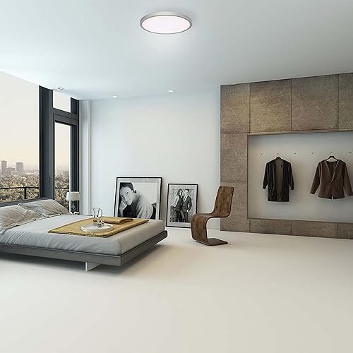 Miniatura 4 de WAC Lighting Geos 22in LED redondo de bajo perfil empotrado montaje 3000K en titanio