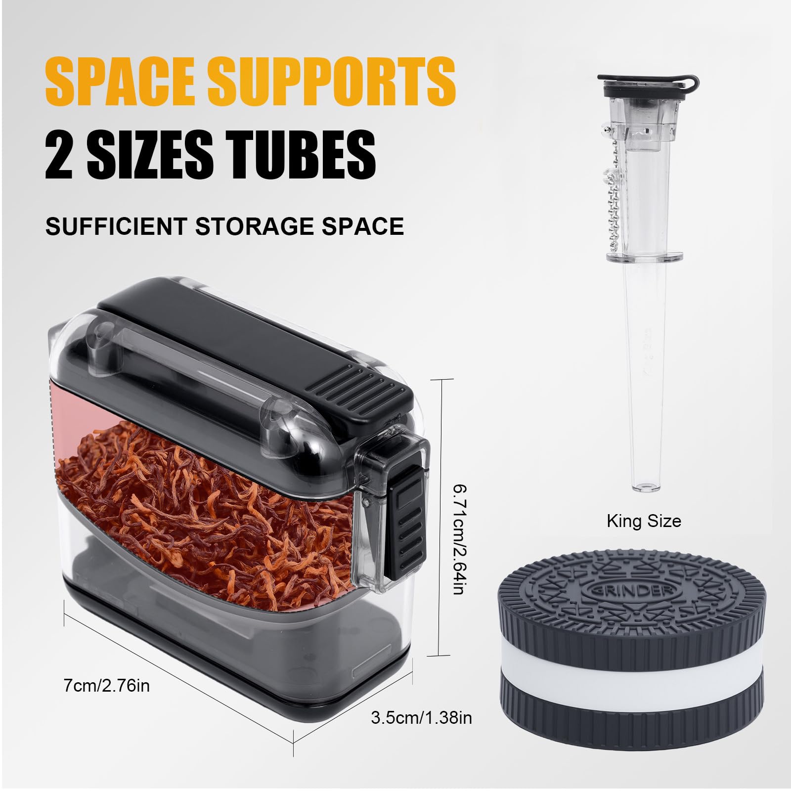 Amazon.com: WHS·Yan Cigarette Rolling Machine, Portable Tobacco Blunt  Roller & Cone Loader