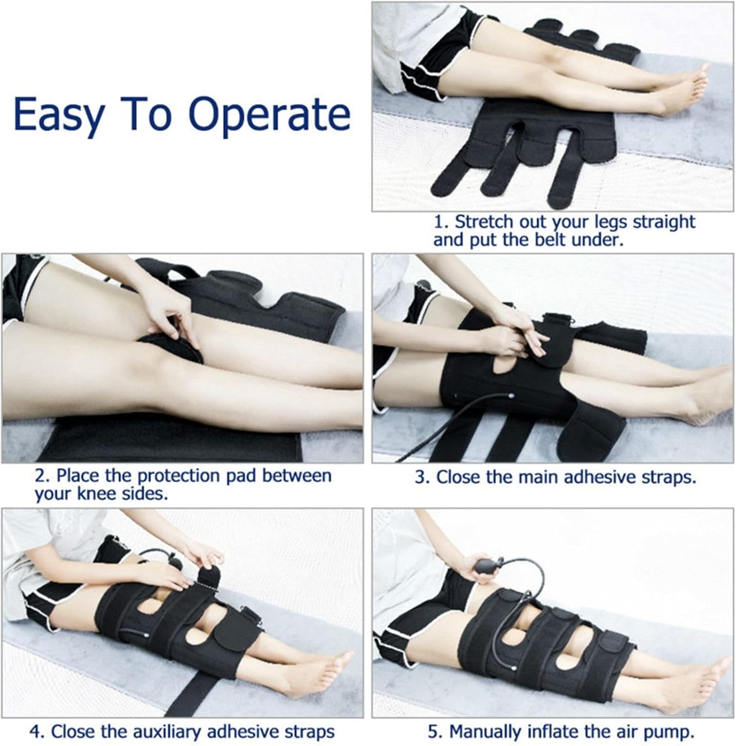 Leg Correction Belt Straps Durable O/X Thigh Supports Correction Belt Corrector Belt Knock Knees Valgus Deformity Bow Legs Band Straighten Belt for Children A