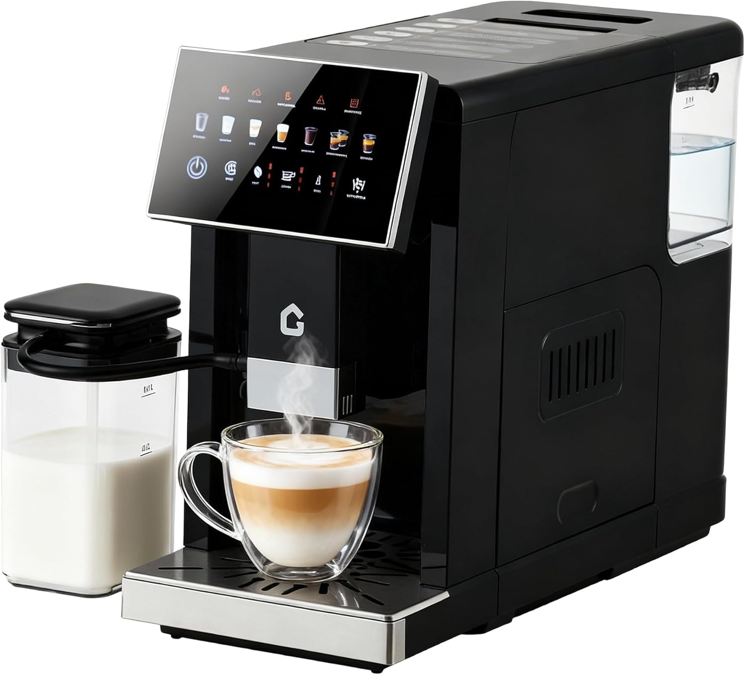 Máquina de Espresso Automática con Molinillo y Espumador Removible - 1.5 Litros