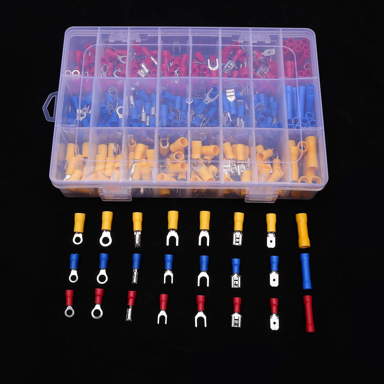 TOPWAY Pince à Sertir Et Pince à Dénuder, Multifonctionnel Automatique 10-24 AWG (0,2~6,0mm²) 8" Auto-ajustable électricien Câble Bornes De Fil Pince Coupante Outil De Sertissage Avec Mâchoires