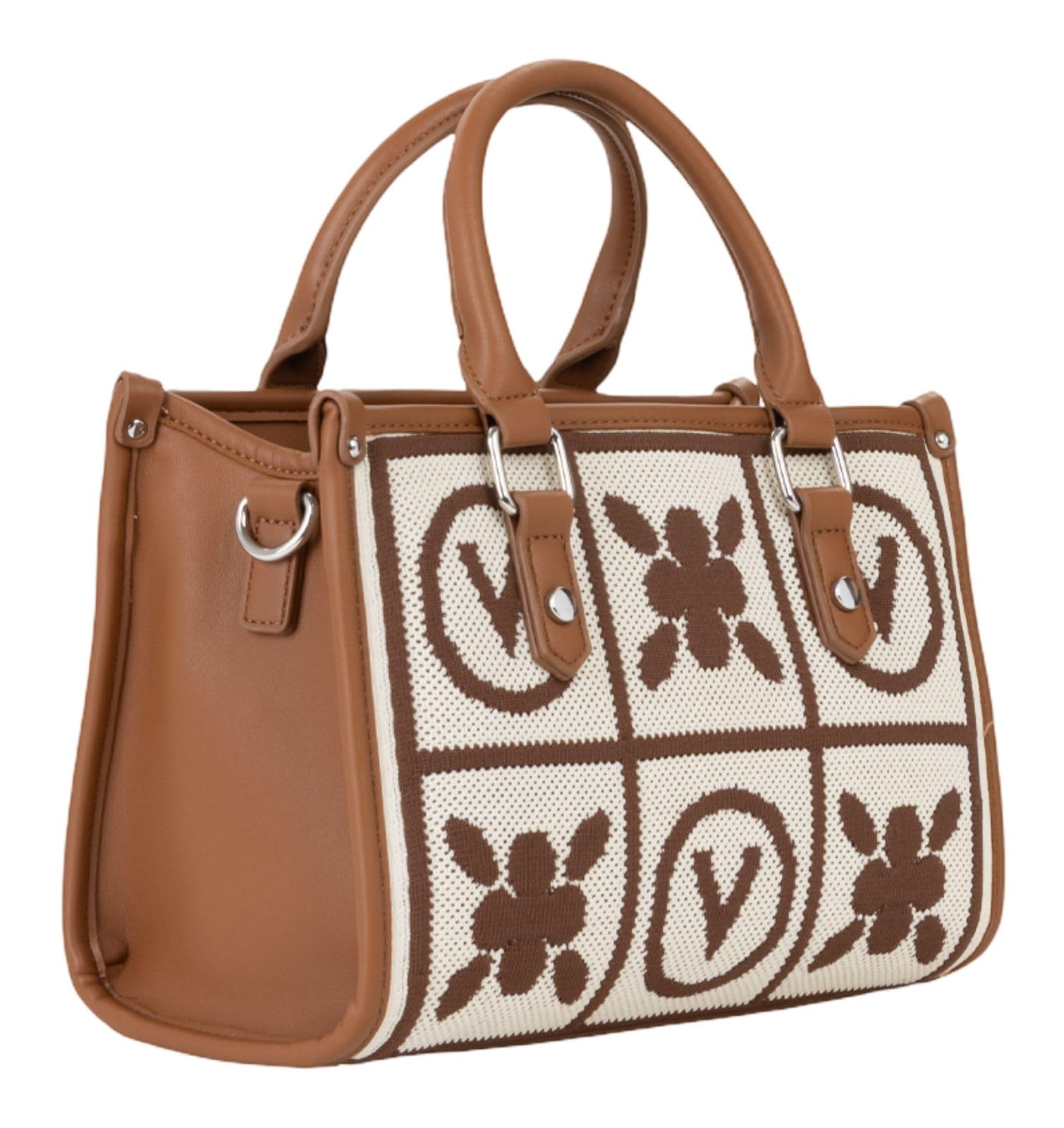 Valentino Handtasche Umhängetasche Tyle Shopping Bag Cuoio/Multicolor braun