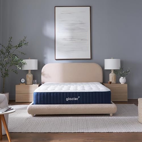 Glacier Original Hybrid Mattress Twin - Medium Firm Cooling Mattress with Lumbar Support Glacier Original Hybrid Mattress Twin - Medium Firm Cooling Mattress with Lumbar Support