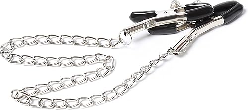 Miniatura 2 de Nipple Clamps Body Clamps with Chain Adjustable Body Clamps Body Ring Non-Piercing Chain Stainless Steel for Women Faux Body Jewelry Christmas Gifts