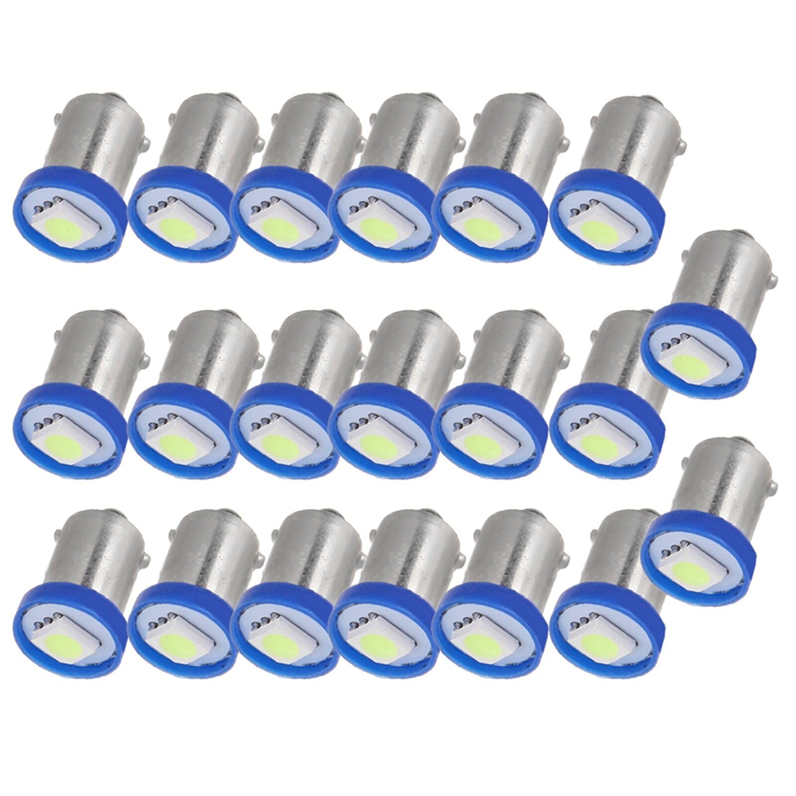 ECCPP 20x Instrument Cluster Dash Panel Lights BA9S-1-5050-SMD-Ice Blue 1815, 1816, 182, 1889, 1891, 1892, 1893, 1895, 1895A, 1445, 17053, 53, 53X, 57, 216, 293, 363, 3886X, 3893, 6253, 64111, 64113