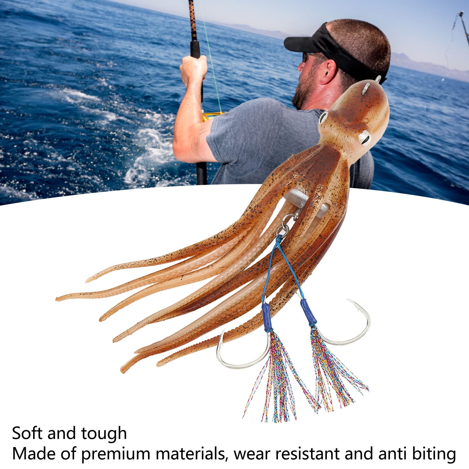 Leurres De Pêche Au Poulpe Réalistes Appâts De Poulpe à Jet D'encre