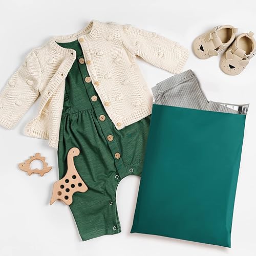 Miniatura 7 de Fuxury Sobres de polietileno de 10 x 13 pulgadas, 50 unidades, bolsas de envío impermeables para ropa, sobres de envío adhesivos fuertes para