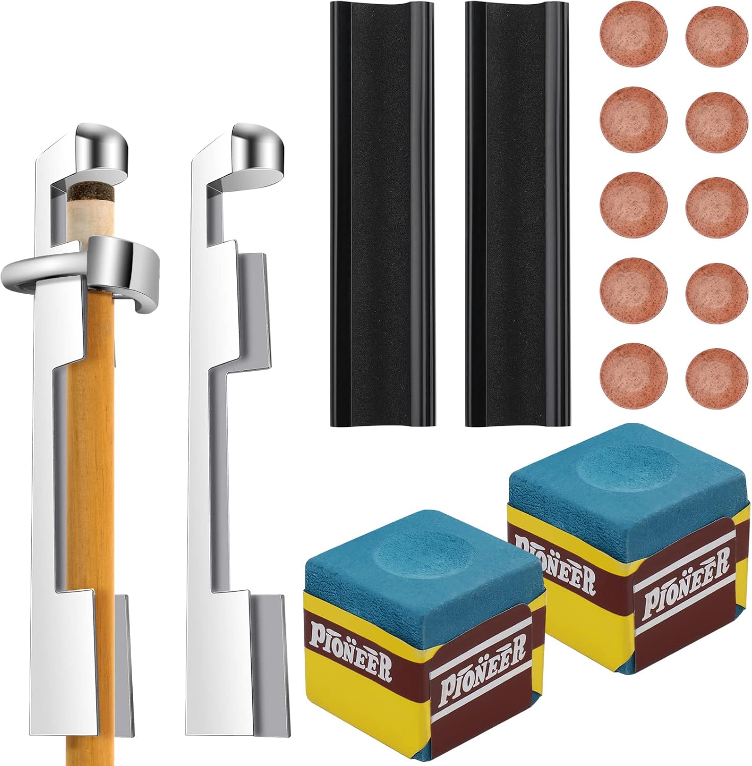 Thinp 17 Pieces Pool Cue Repair Kit Include 10 Pool Cue