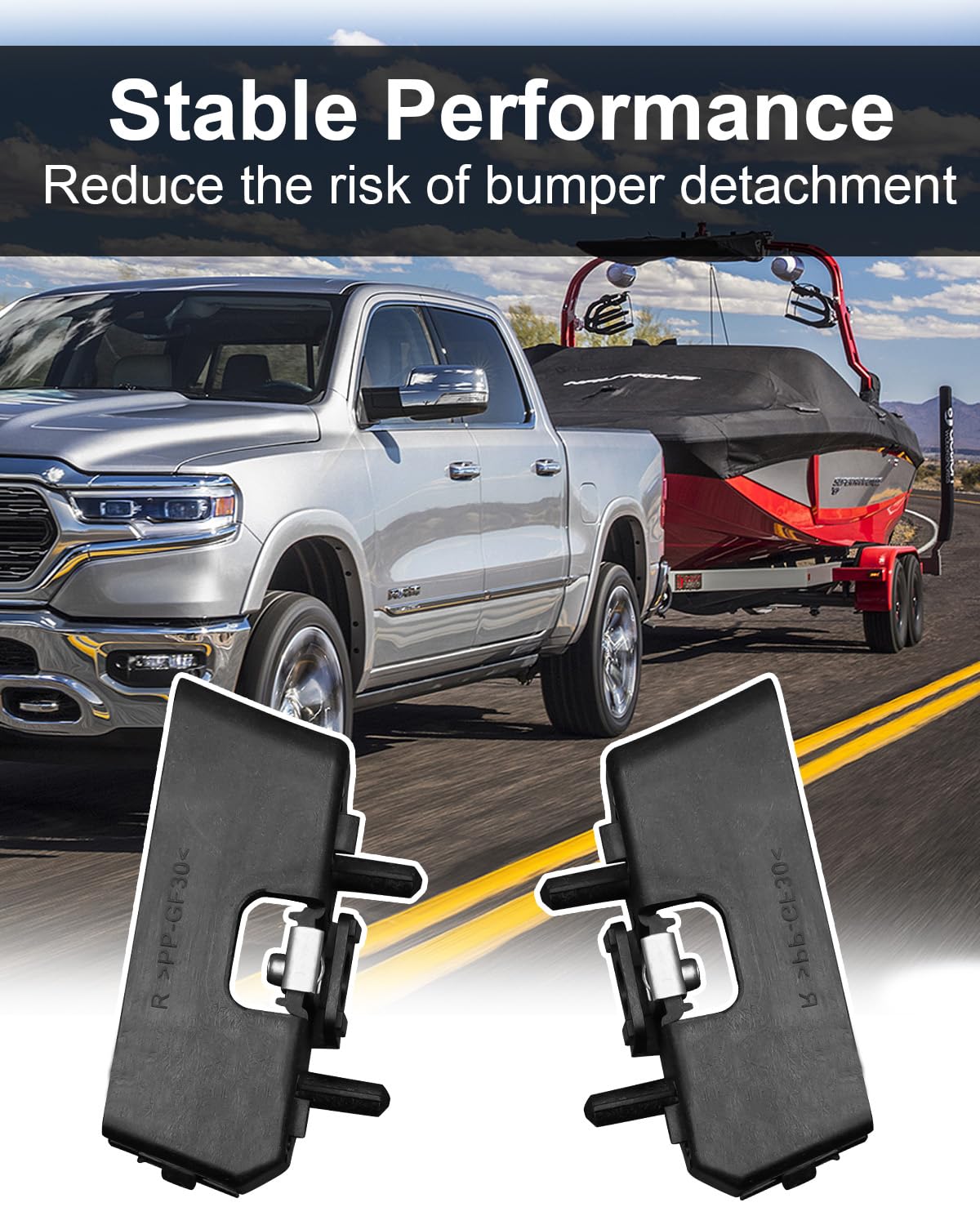 Motor Mounts For Dodge Ram 1500 Mopar 68404042AA Bumper Bracket Ram 1500  19-24 Front Left Lift Kits & Parts For Dodge Ram 1500