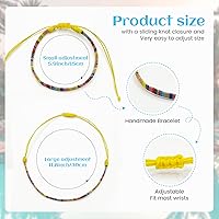 Vista 20 de String Boho Bracelet Ankle Adjustable Beaded Anklets,Handmade Surfer Beach Bracelets,Colorful Braided Bracelets String Rope Anklets Bracelets