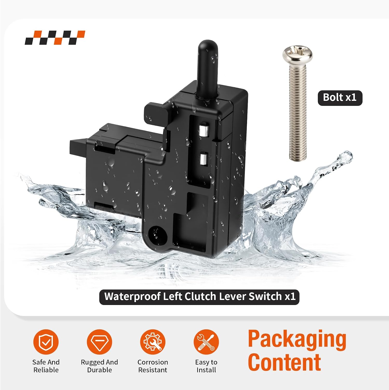 Waterproof Left Clutch Lever Switch for Kawasaki Vulcan Eliminator 500 600 800 900 2000 1999-2024 27010-1268