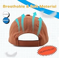 Vista 59 de Peecabe Gorra de béisbol para niños pequeños, unisex, de algodón, ajustable, para bebés, niños, gorra de béisbol para niñas de 1 a 5 años
