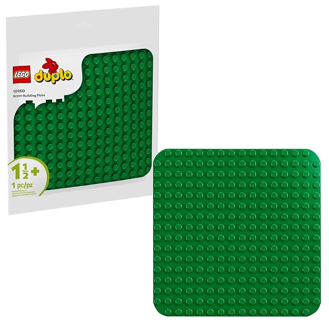 LEGO DUPLO Green Building Plate - Learning and Educational Building Toy for Toddlers Preschool Boys and Girls Ages