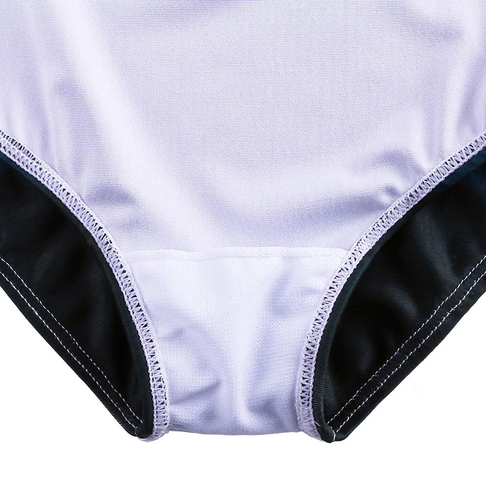 Justaucorps de Gymnastique avec Paillettes Manches Longues en Tulle