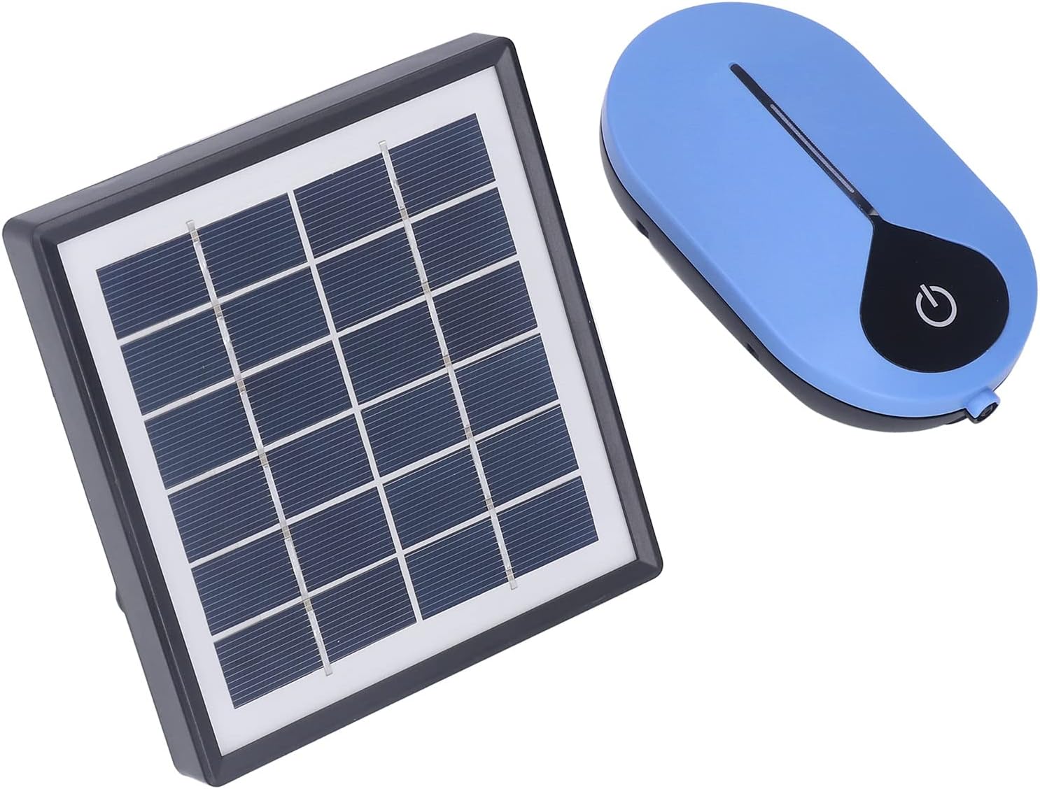 Oxygen Pump Solar Air 3 Gear, 6V 1.5W, Large Volume Low Noise, Built - In Battery - Efficient Oxygen Supply, Dual Power Charging, Ideal for Fish Tanks and Aquariums