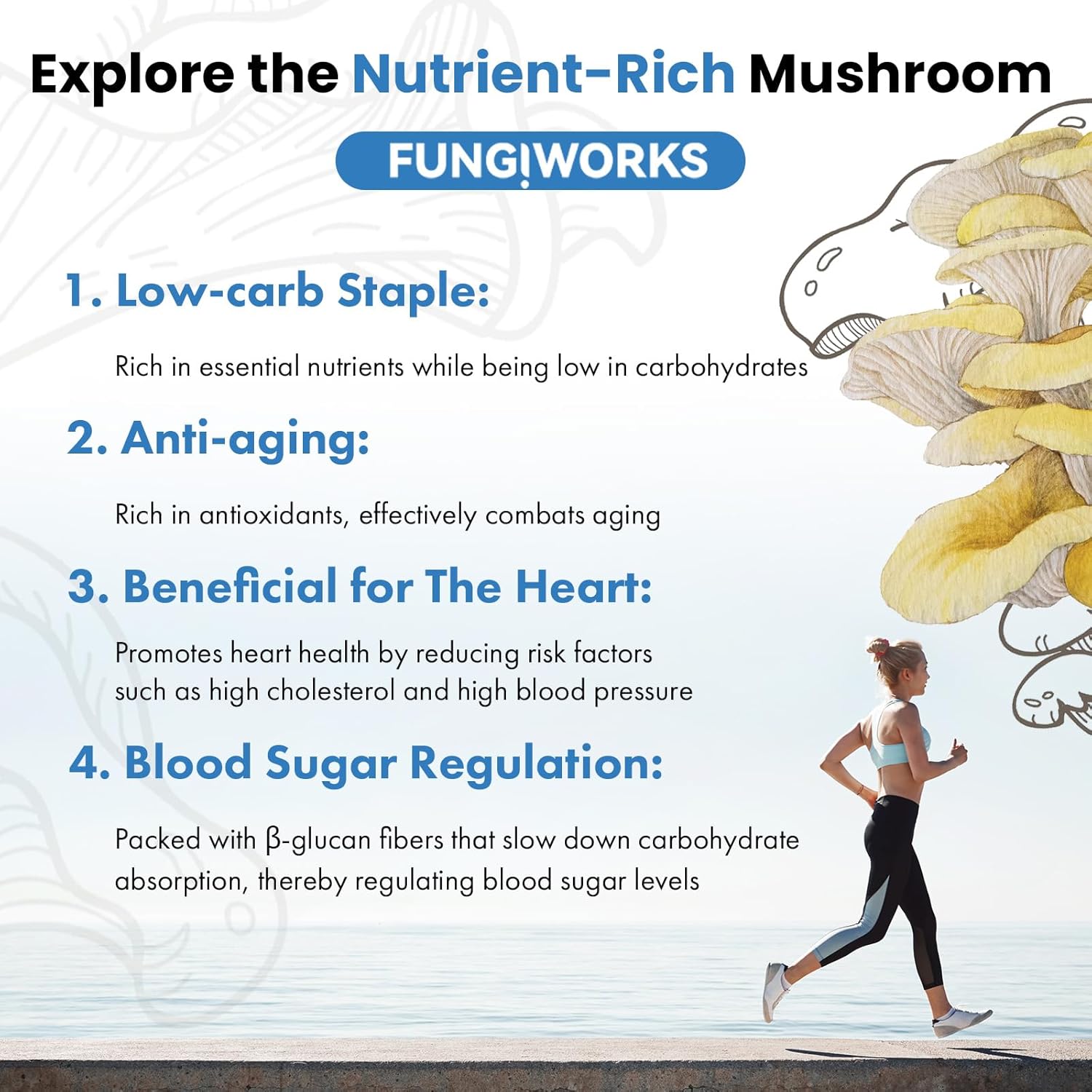 Organic Edible 4lbs Golden Oyster Mushroom Growing Kit, Made in USA, Double-Side Mushroom Grow Kit Indoor, Harvest Gourmet Mushrooms in 10 Days, Top Gardening Gift, Holiday Gift
