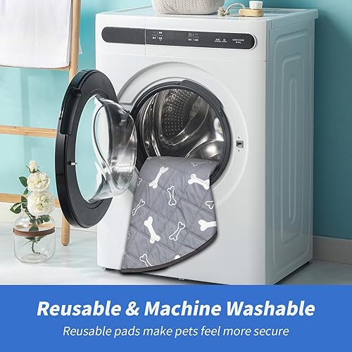 Miniatura 4 de Zenply Almohadillas para orina de perro para cachorro, reutilizables, lavables, forro y alfombra, protección del suelo, impermeable, lavable a