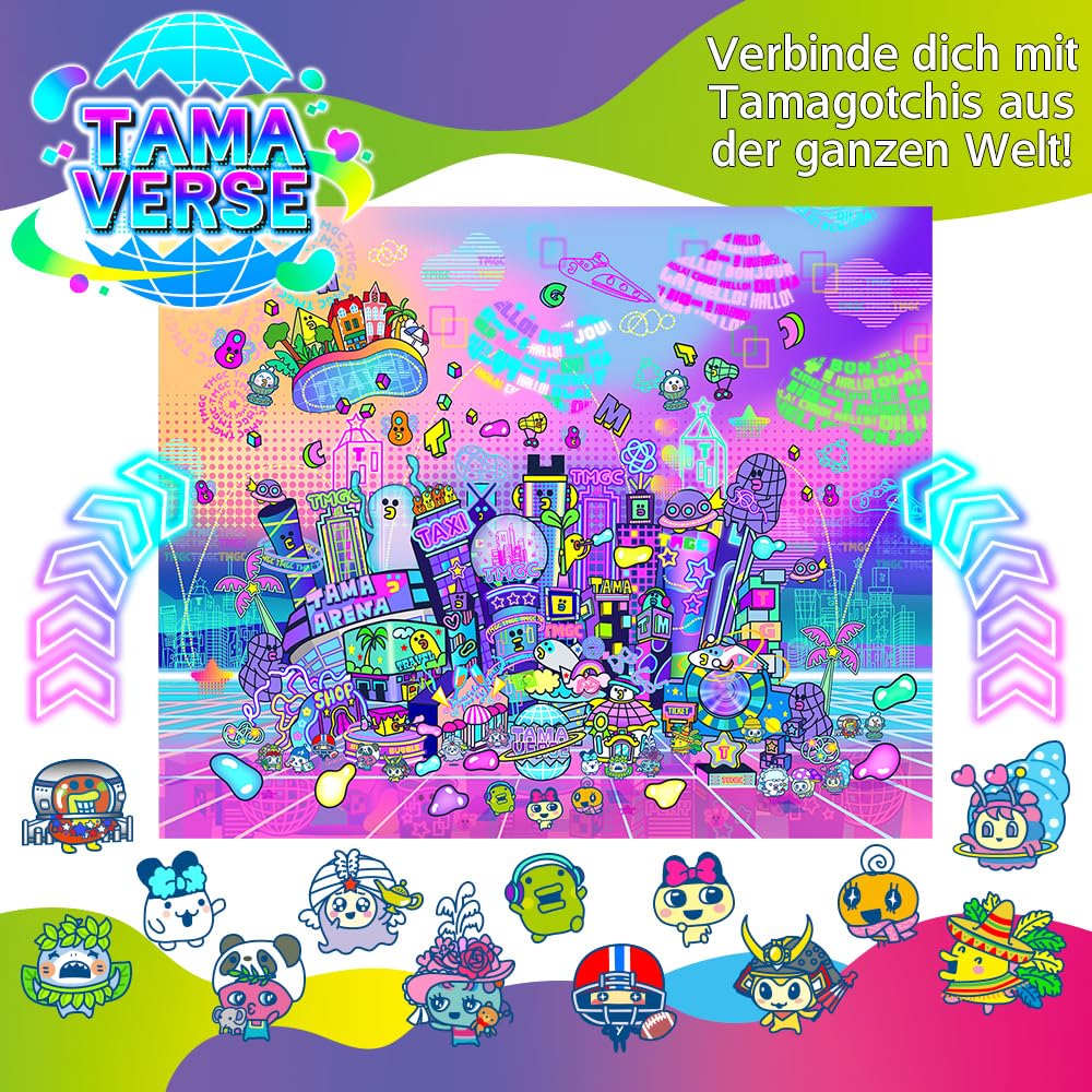 BANDAI - Tamagotchi Uni - Verbindungsfähiges Tamagotchi mit Armbanduhr - Virtuelles Haustier - Rosa Modell - 43351, (NT43351)