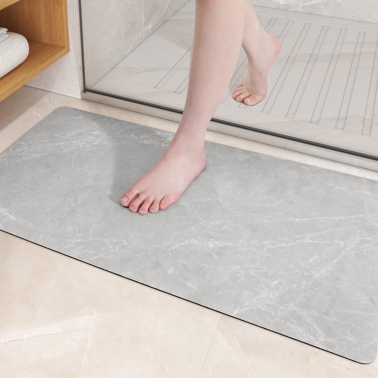 Color&Geometry Quick Dry Absorbent Bath Mat- 16