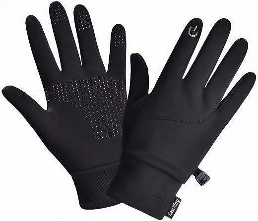 EastKing Lightweight Winter Gloves, Warm Water Resistant Touch Screen Gloves for Walking,Riding,Cycling,Running and Driving