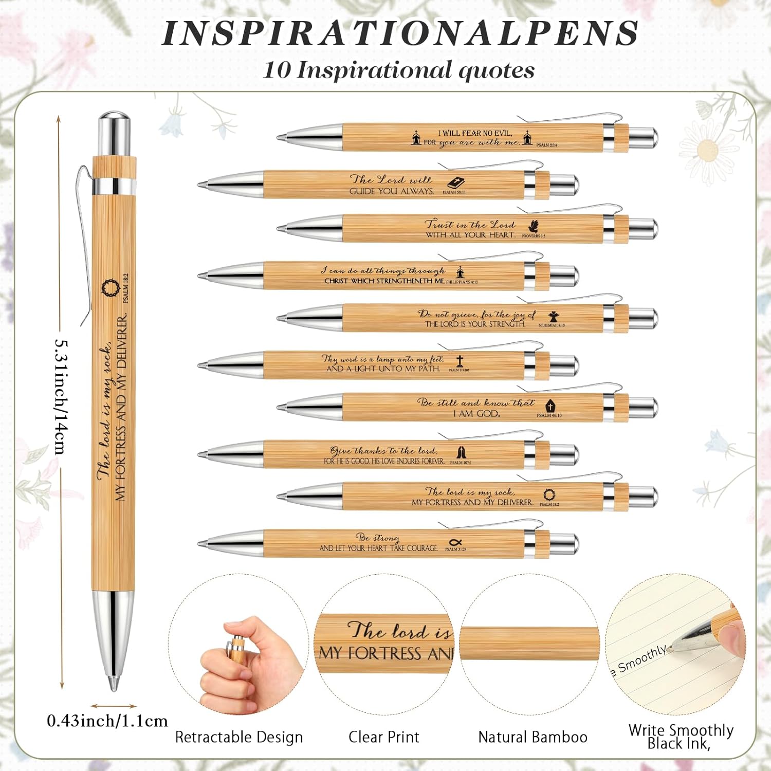 10 Sets Employee Appreciation Gifts Christian Notebooks Bulk Inspirational Religious Bible Prayer Notepad with Sticky Note Pen for Office Staff Coworkers Church Study (White) - Image 3