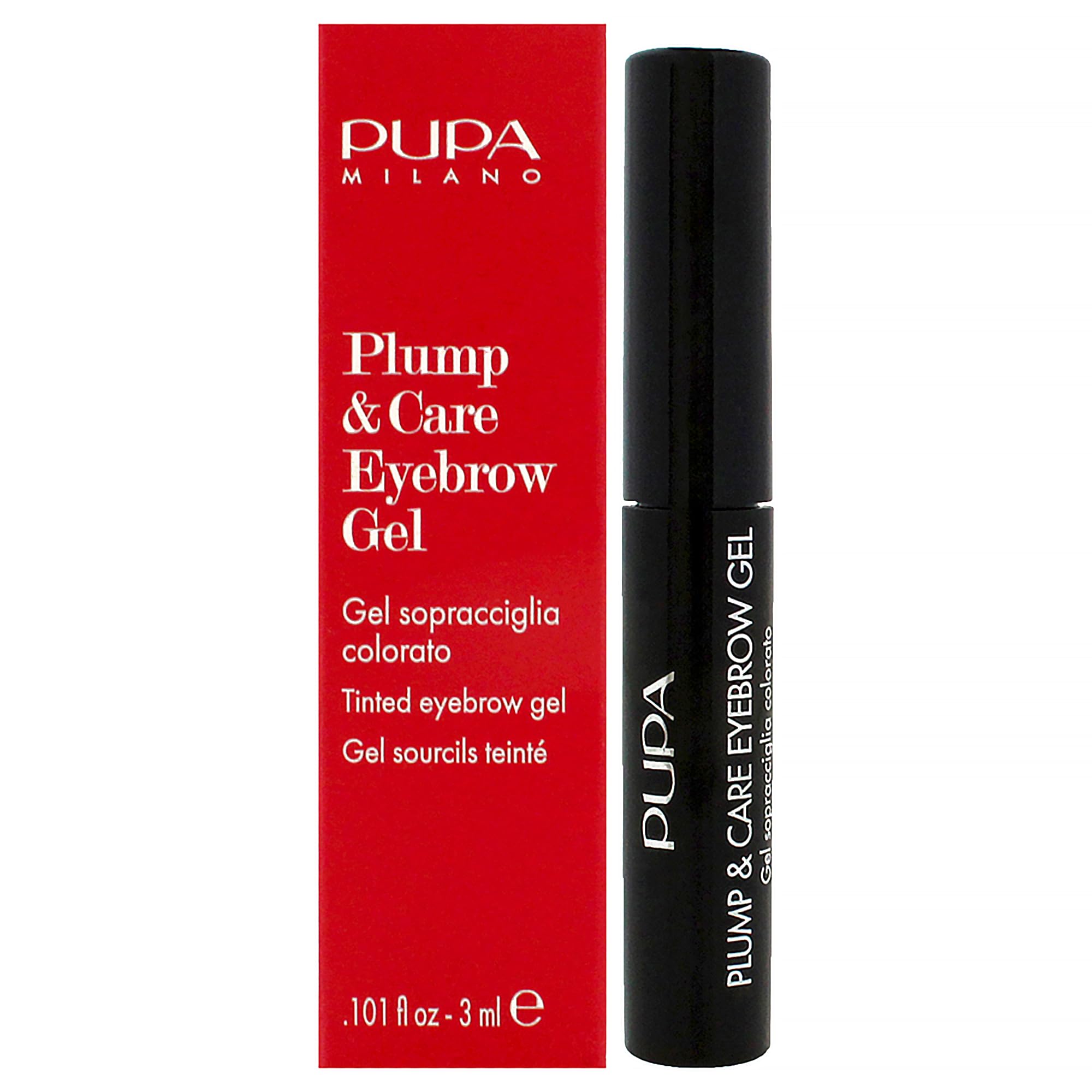 Pupa - Plump & Care Eyebrow Gel 002 Brown