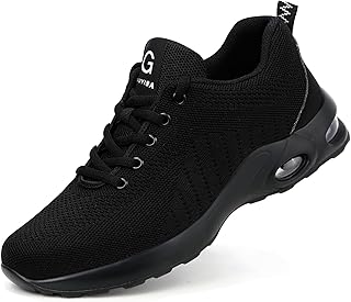 Sicherheitsschuhe Herren Leicht Arbeitsschuhe Damen Stahlkappe Schutz Atmungsaktiv Turnschuhe Mesh Wandern Sportlich Sneaker
