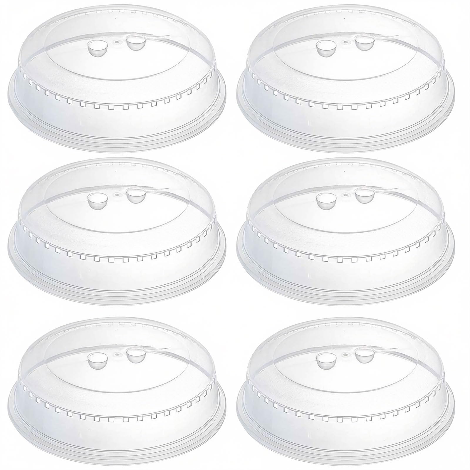 6-Pack Microwave Covers for Food, 26cm Microwave Plate Cover, Food Cover
