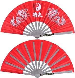 Tai Chi Fan Chinese Style Kung Fu Fan Stainless Steel for Martial Arts Dance Practice Training Performance