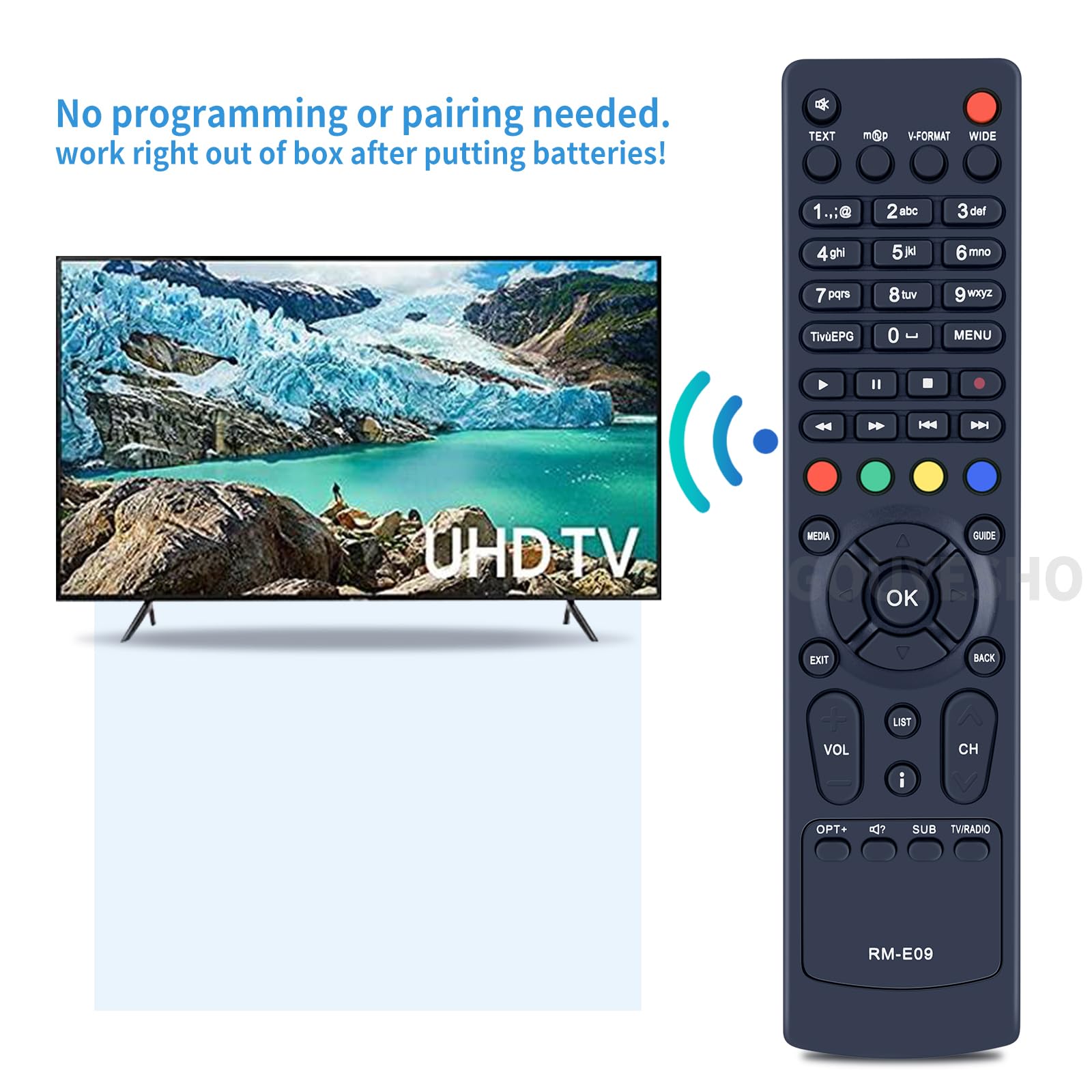 ALLIMITY Mandos A Distancia Aplicable A Humax HD Digital Receiver RM-E09, HD -5600S, HD-5400S, RME09 HD5600S HD5400S