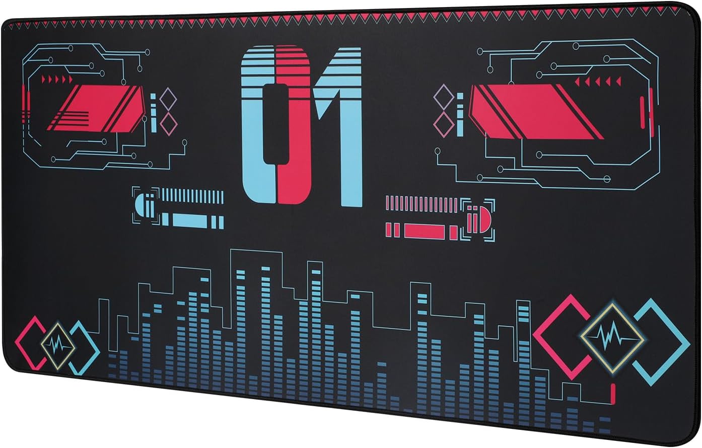 35.4''x15.7'' Mouse Pad, Large Desk Mat with Non - Slip Base for Hatsune Miku Collaboration
