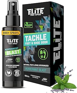 Elite Sportz Shoe Deodorizer (800+ Sprays) - Foot Spray and Shoe Odor Eliminator - No More Smelly Shoes or Stinky Feet with our Peppermint Shoe Freshener - Small Gift for Men & Women