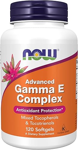 Suplementos AHOR, Complejo Gamma E avanzado, tocoferoles mixtos y tocotrienoles, protección antioxidante*, 120 cápsulas blandas