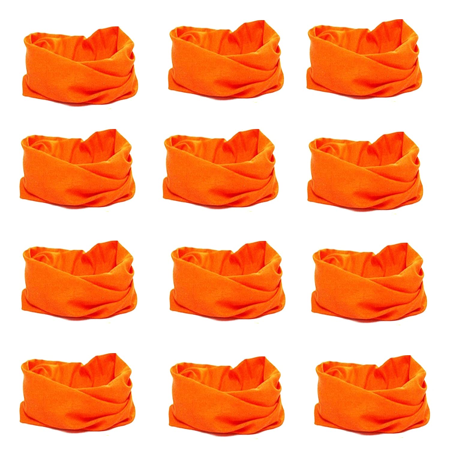 Mens Head Cover Band Bandana Stretch Hair Style Japanese 12 Orange B-image-35