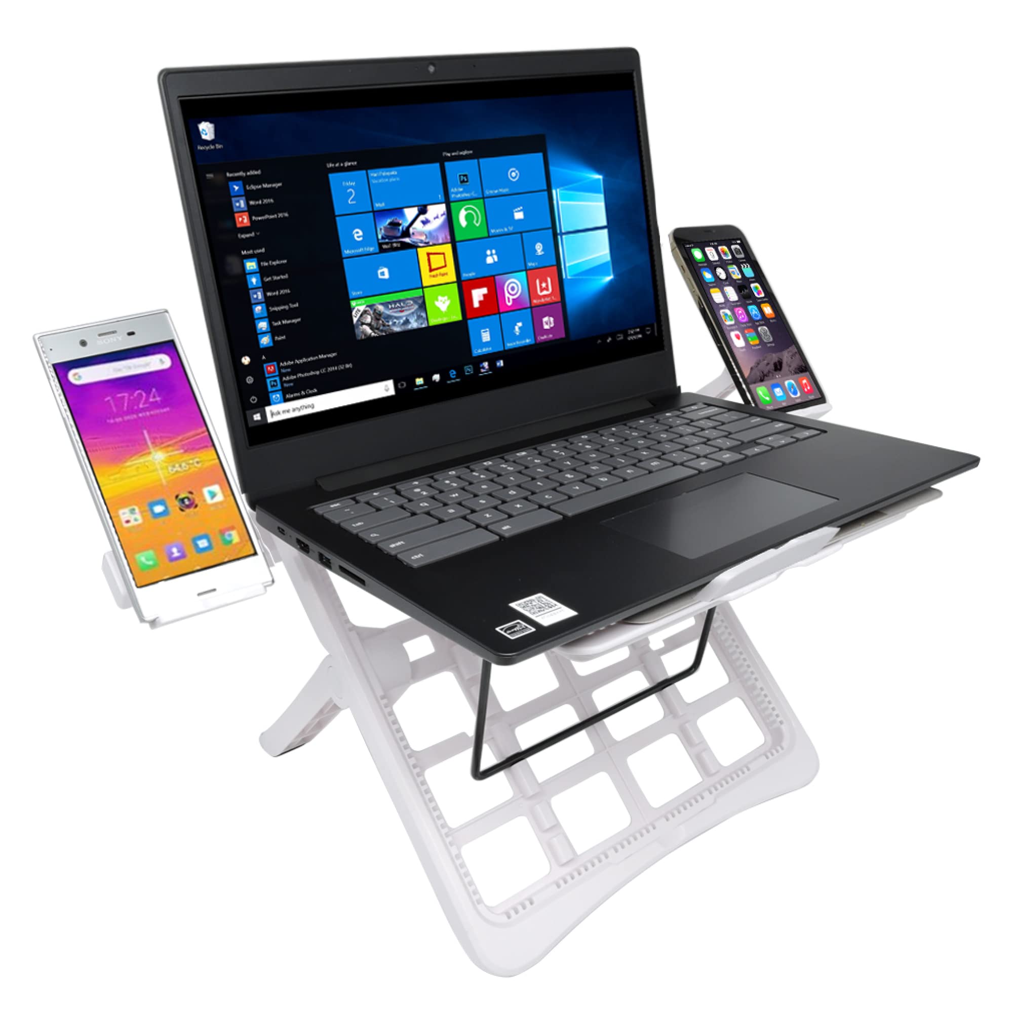 Amazon.co.jp: Newseed 折り畳みノートPCスタンドマルチタイプ 高さ
