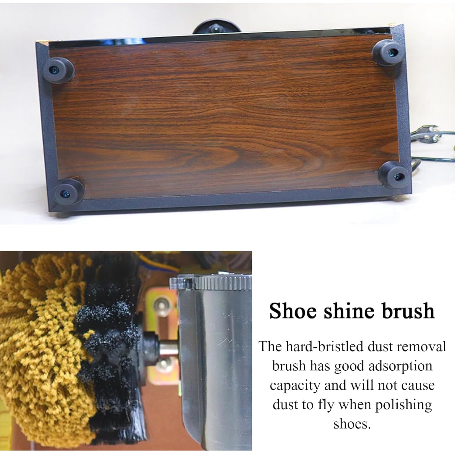 Lucidatrice elettrica per scarpe, 1400 giri/min, spazzola automatica a basso rumore, ideale per uso domestico e alberghiero, rimozione efficiente del fango per una facile lucentezza