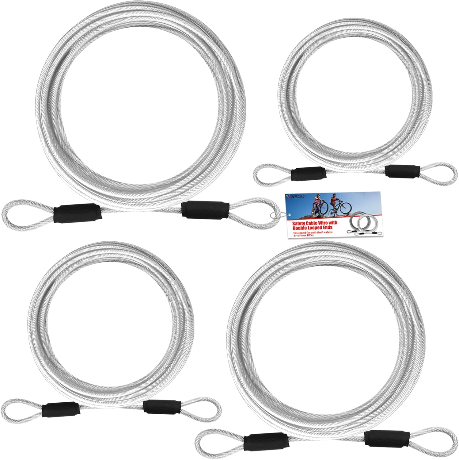 Tcyoatoa Cable Locks With Combination, With 3 Interchangeable Steel - View #6