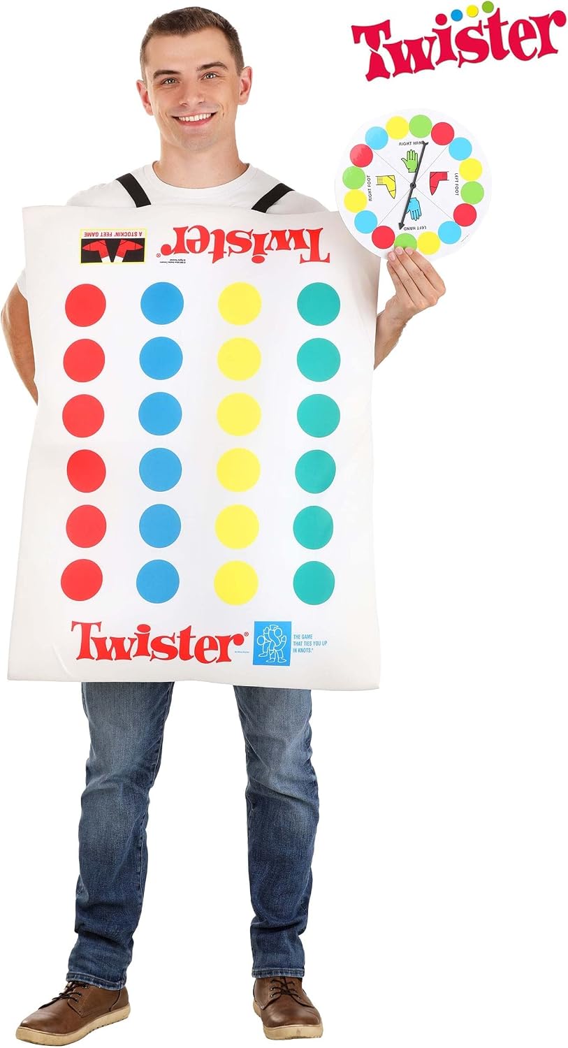 Hasbro Board Games Costumes for Adults - Twister, Connect 4 & Monopoly Sandwich Board Costumes - Officially Licensed