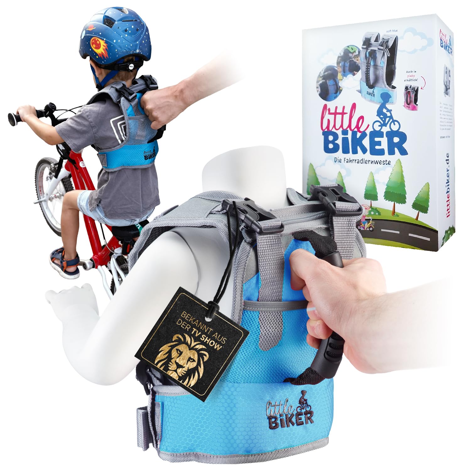 Giubbotto di apprendimento per bambini, con maniglia, apprendimento in bicicletta, pattinaggio in linea, sci, pattinaggio su ghiaccio, pattinaggio a rotelle, regolabile
