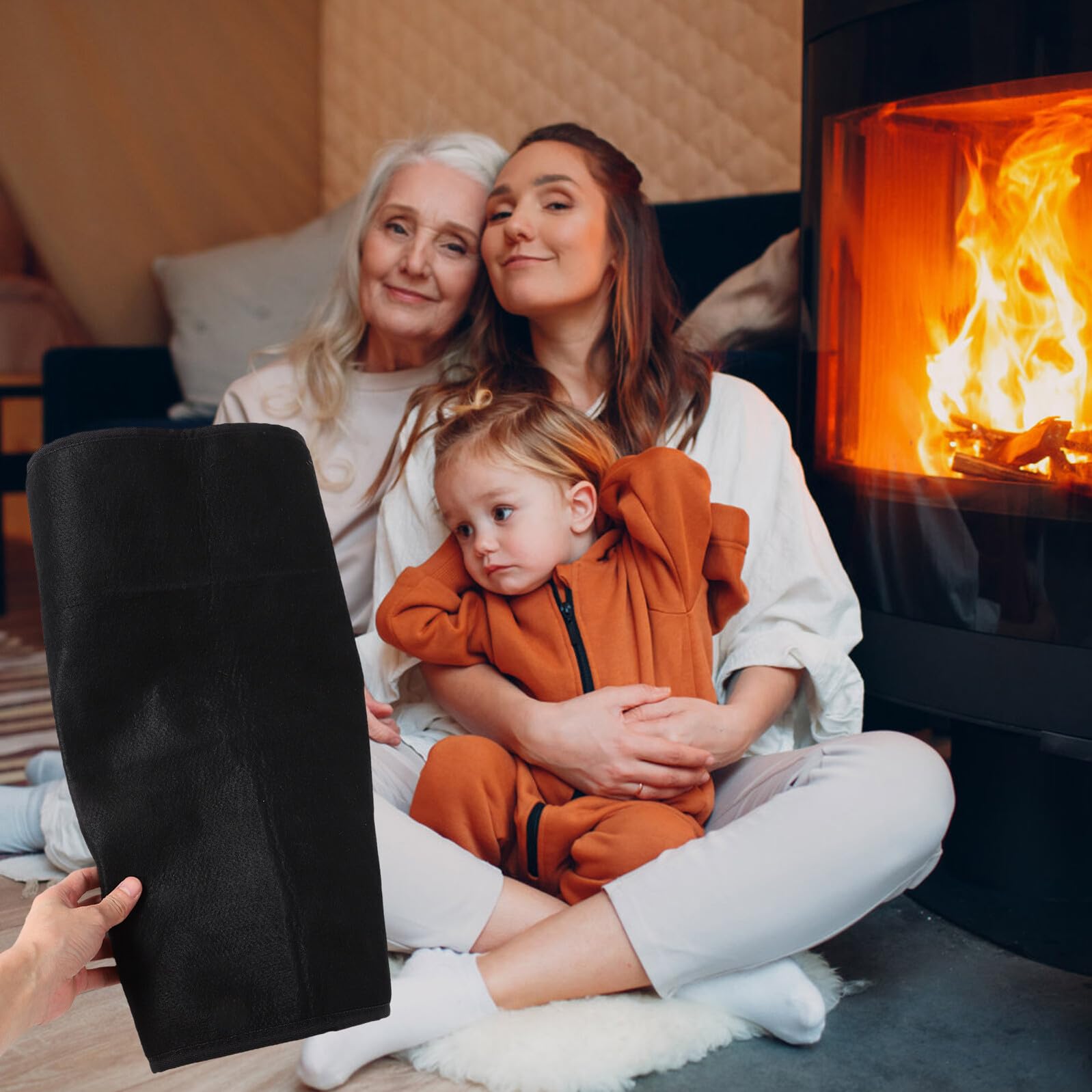 Yardenfun Tappetino Ignifugo Mezza Forma Semicircolare Protezione Pavimento Resistente Alte Temperature per Stufa e Barbecue Antincendio per Interni ed Esterni Design Elegante e Sicuro