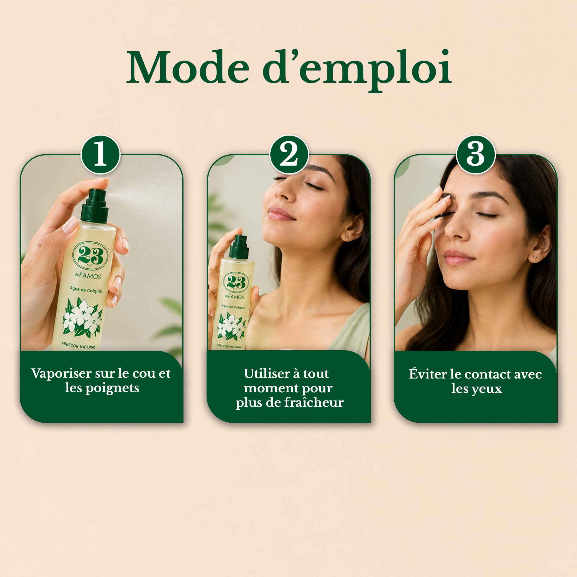 Eau de Cologne 23 de famos, 300ml