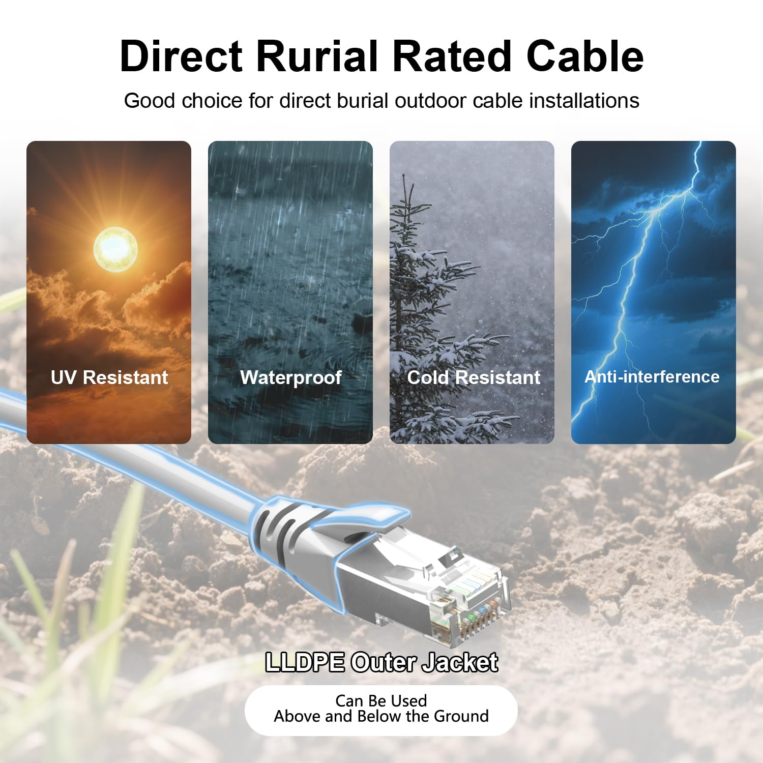 Jadaol Cavo Ethernet Cat6a da 0,3 m, confezione da 10 cavi patch slim 10G 550 MHz 28AWG, cavo di rete in rame puro antigroviglio, cavo LAN flessibile per router, modem, switch, pannello patch, data