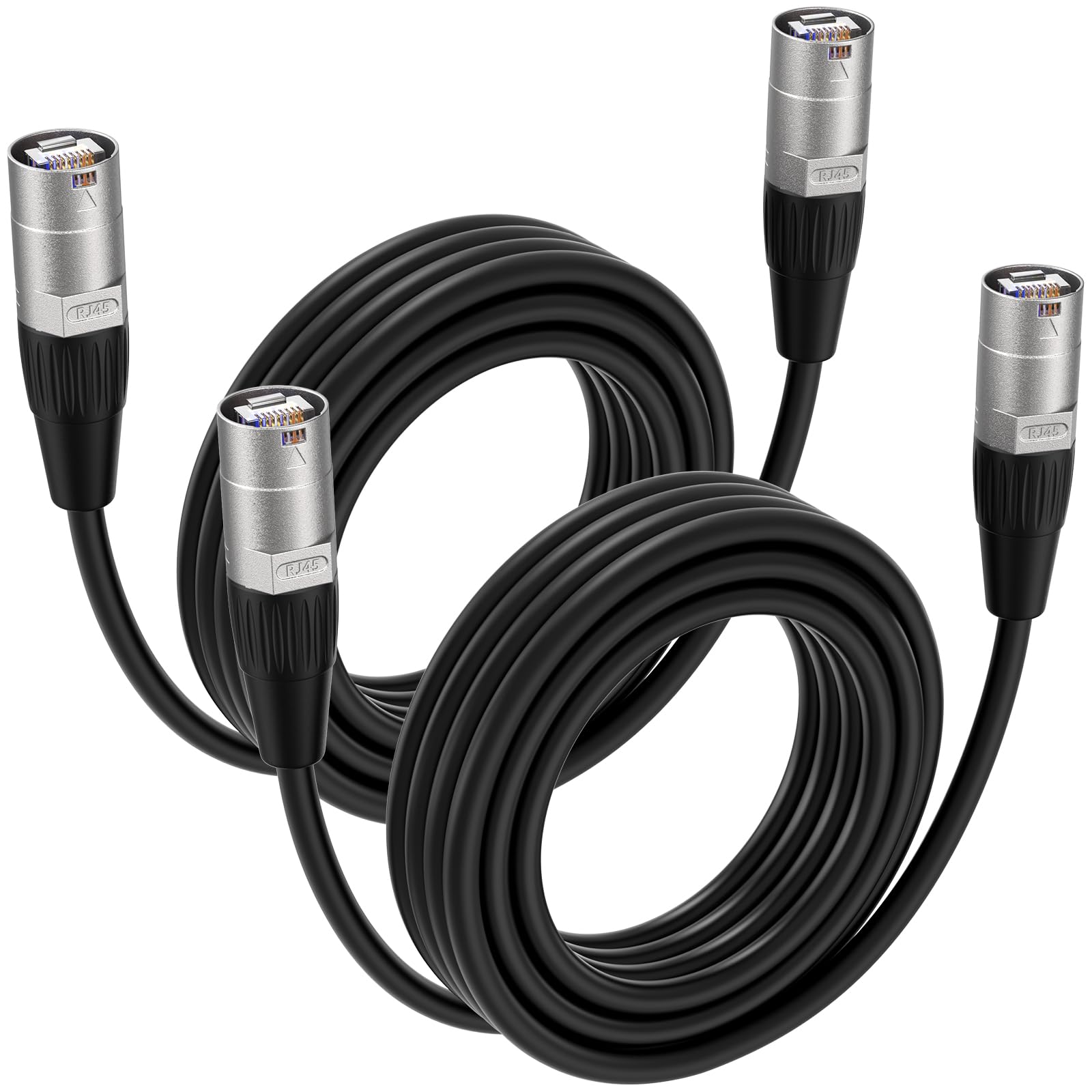 2 pack 6.1m Câble Ethernet Cat5e blindé adaptateur Ethercon RJ45