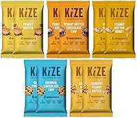 Vista 13 de KiZE Energy Bars - Barras energéticas de reemplazo de comidas con alto contenido de proteínas, a base de mantequilla de almendras, sin gluten, sin